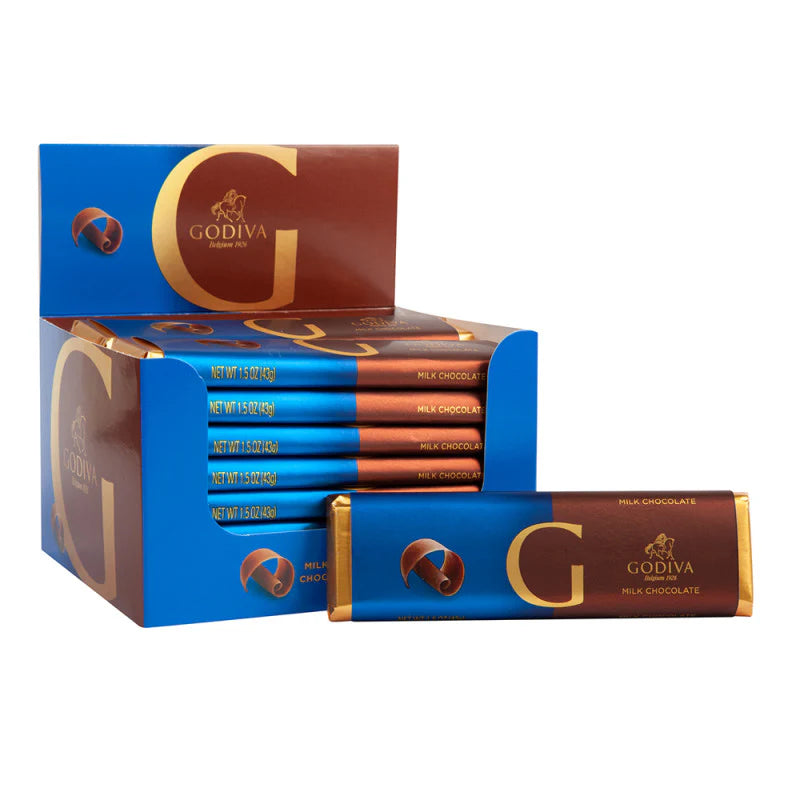Godiva milk chocolate bars (8 pcs)