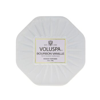 Voluspa 3 Wick Octagon Tin Candle - Bourbon Vanille 12oz