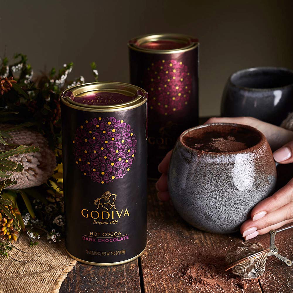 chocolate heritage to craft this premium dark hot chocolate. ChatGPT The Dark Chocolate Hot Cocoa Canister