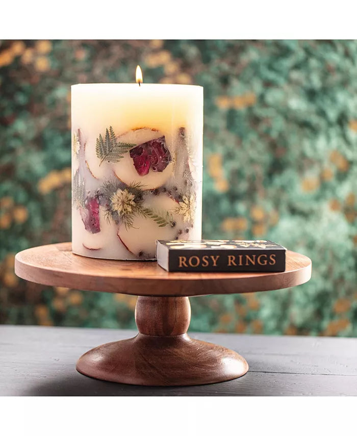 Rosy Rings Small Round Botanical Candle - Spicy Apple 5.5"