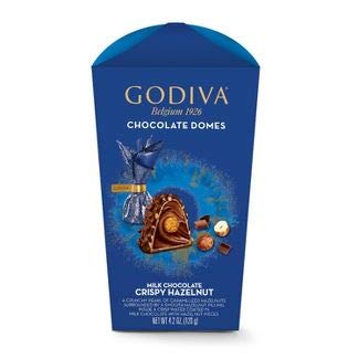 Godiva Chocolate Domes Milk Choc Crispy Hazelnut 4.2 oz