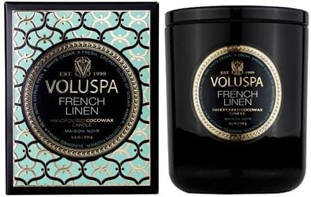 Voluspa French Linen Classic Candle 9.5 oz
