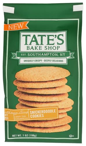 Tate's Bake Shop Snickerdoodle Cookies 7oz Bag (Case pack of 6)