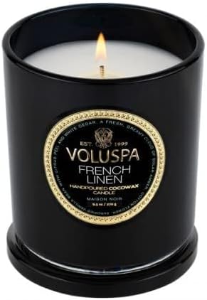 Voluspa French Linen Classic Candle 9.5 oz