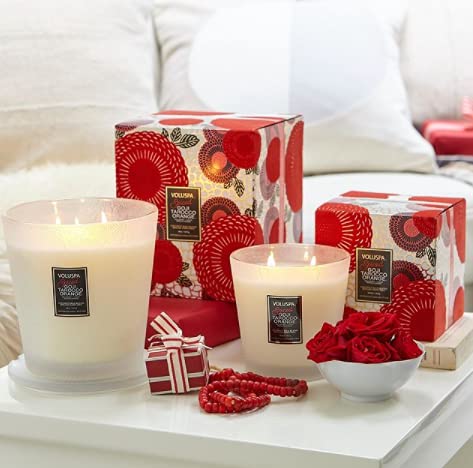 Voluspa 3 Wick Decorative Tin Candle - Spiced Goji Tarocco Orange 340g Home
