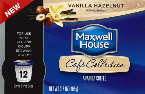 Maxwell House Vanilla Hazelnut K - Cup Pods 3.7 oz box (Case Pack of 6)