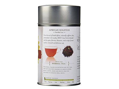 Tea Fortè African Solstice Tin 3.5oz Loose Red Tea Vanilla Rooibos