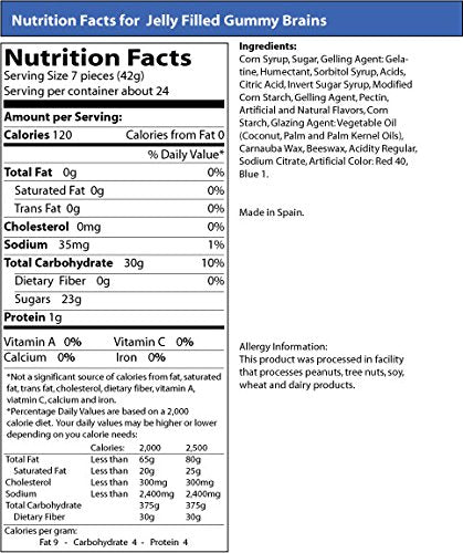 Vidal Gummy Brains 2.2 lb bags