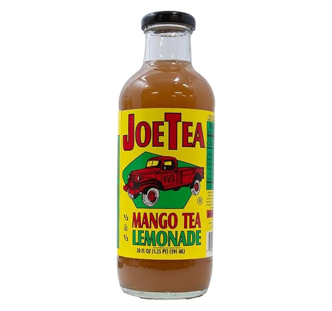 Joe Tea Mango Lemonade 20 oz Glass Bottles