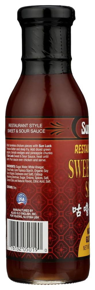 Sun Luck Sauce, Sweet and Sour, 14.5 Ounce (Pack of 6)