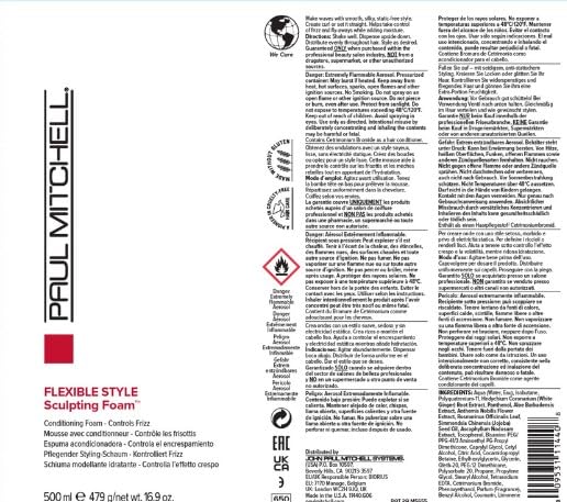 Paul Mitchell Flexible Style Sculpting Foam Conditioning Foam 16.9oz