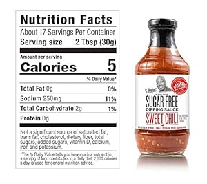 G Hughes Sugar Free Sweet Chili Dipping Sauce 18 oz - 6 per case
