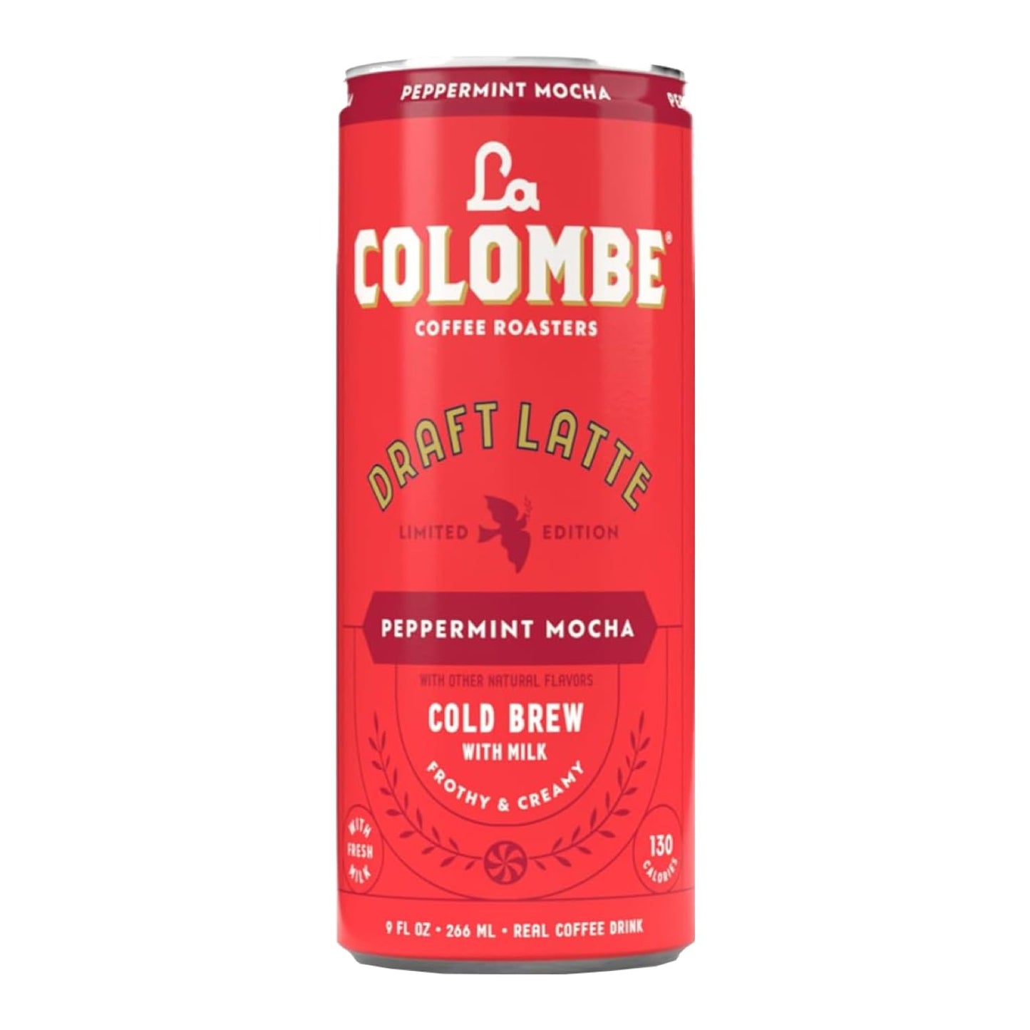 La Colombe Peppermint Maca Draft Latte Cold Brew 11 oz can (Case Pack of 12)