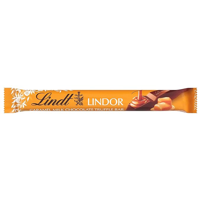 Lindt Lindor Milk Chocolate Caramel Truffle Bars 24 x 1.3 oz Bar