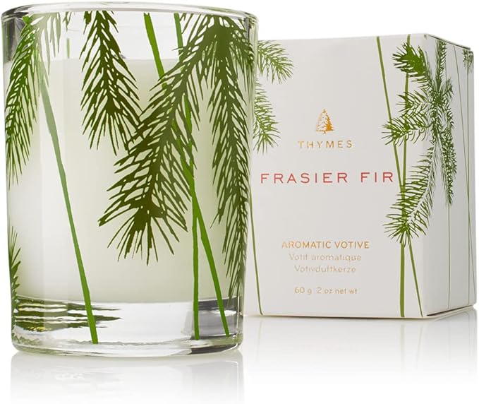 Frasier Fir Aromatic 2 Candle Set, Pine Needle Design