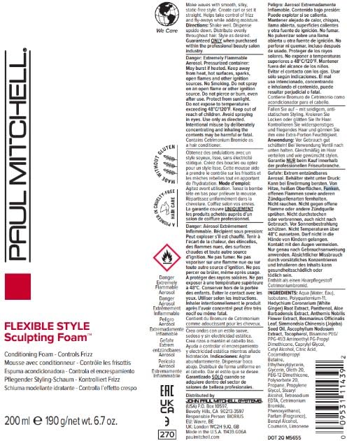 Paul Mitchell Flexible Style Sculpting Foam Conditioning Foam 6.7 oz