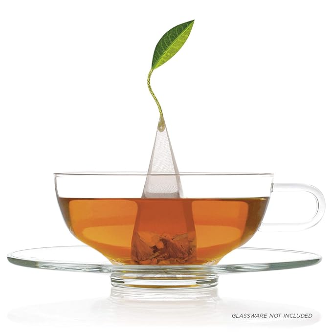 Tea Forte Pumpkin Spice Organic Black Tea Petite Presentation Box Tea Samplers, 10 Handcrafted Pyramid Tea Infusers