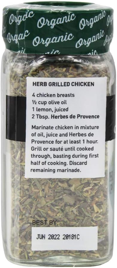 The Spice Hunter Herbes De Provence, Organic, 0.6-Ounce Jars (Pack of 6)