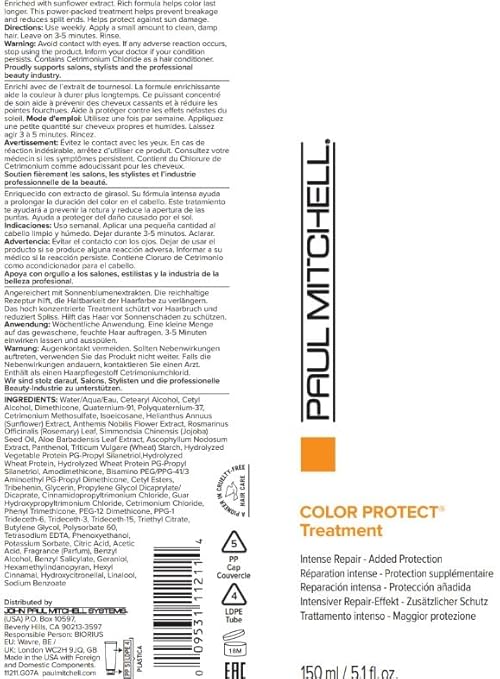 Paul Mitchell Color Protect Reconstructive Treatment 5.1 Oz