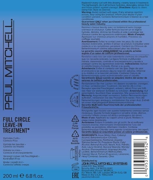 Paul Mitchell Curls Full Circle Leave-In Treatment 6.8 oz