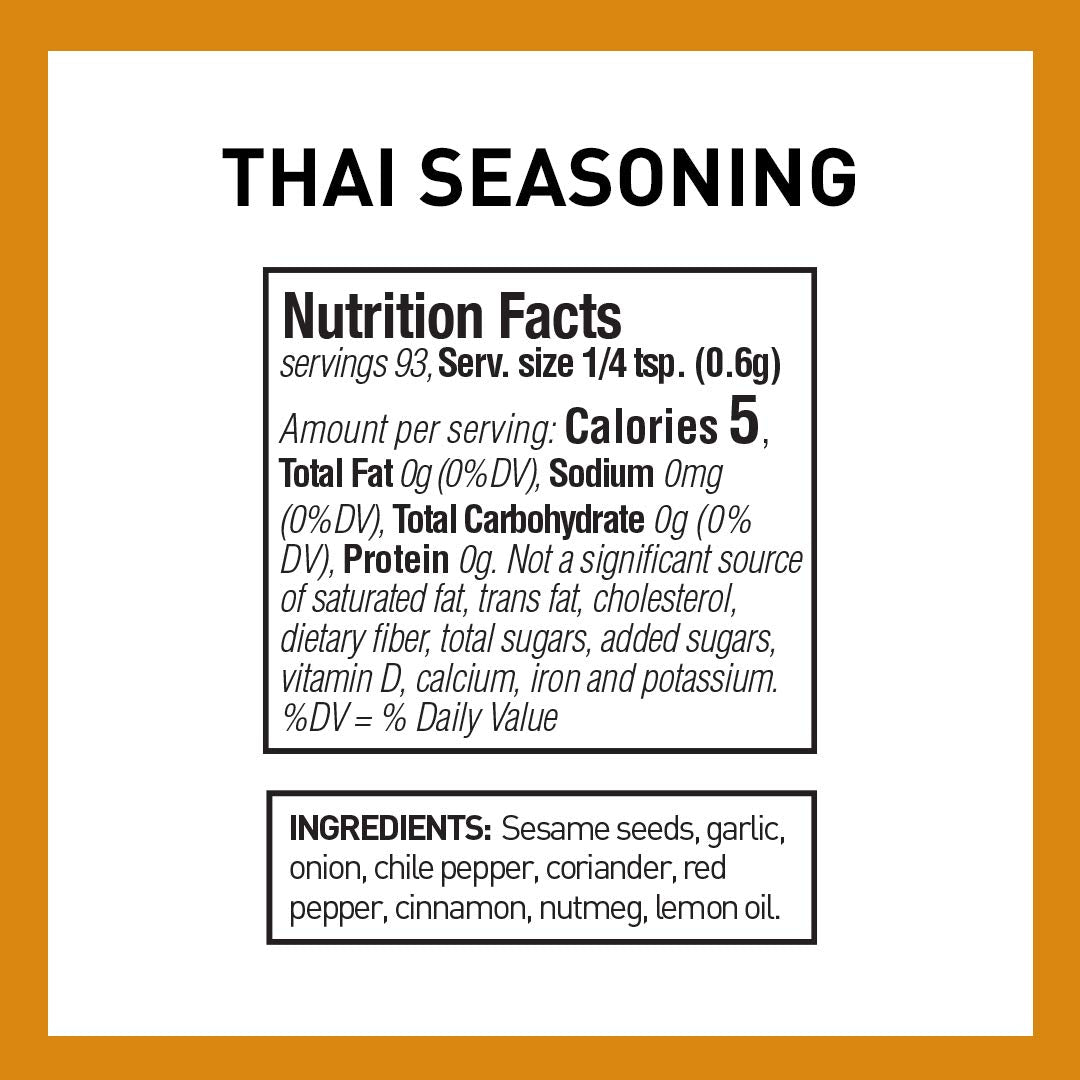 The Spice Hunter Thai Seasoning Blend, 2-Ounce Jar