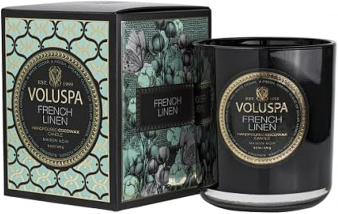 Voluspa French Linen Classic Candle 9.5 oz