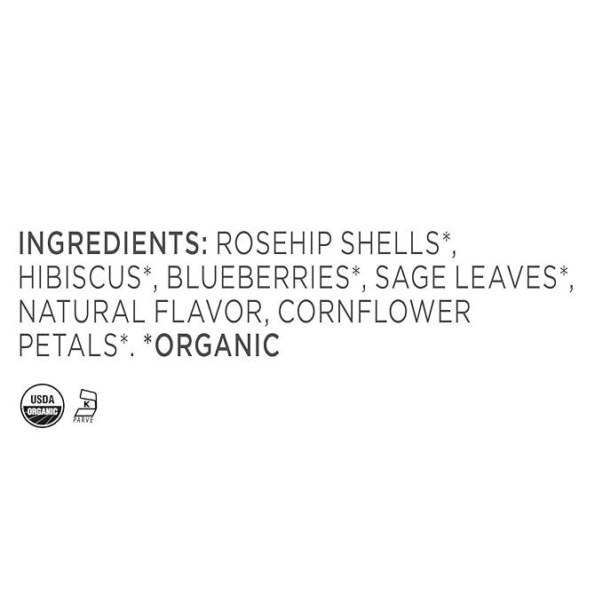 Tea Forte Herbal Retreat Organic Herbal Tea, Makes 35-50 Cups, 3.53 Ounce Loose Leaf Tea Canister, Blueberry Merlot