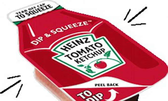 Heinz Dip and Squeeze Ketchup 0.95 oz ( Case Pack of 500)