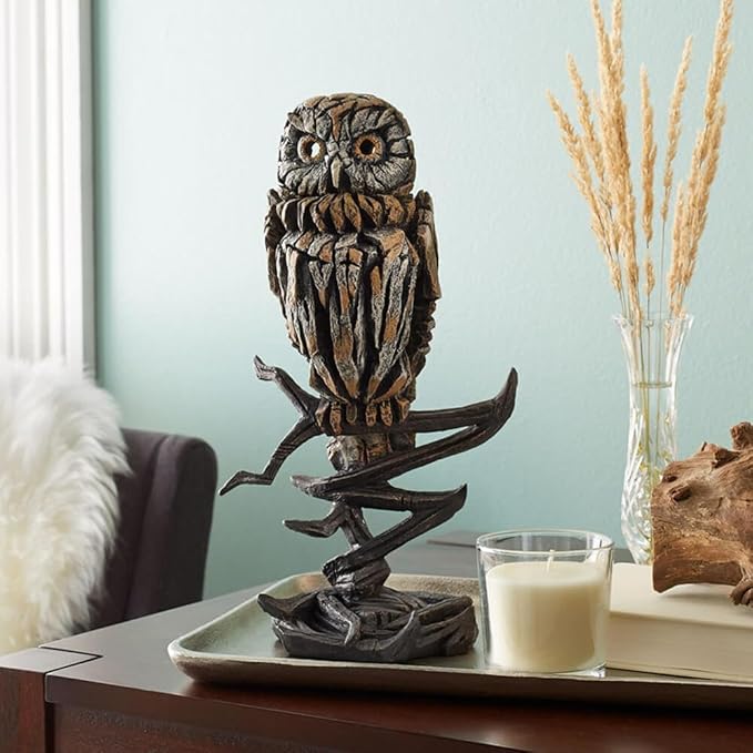Edge Sculpture 6005336 SMALL PERCHED OWL Resin Figure by Matt Buckley and ENESCO