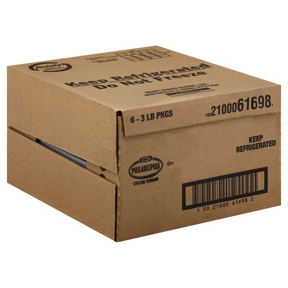Philadelphia cream cheese 3 lb loaf per case