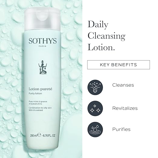 SOTHYS Purity Lotion | Bi-Phased Oil Lotion Cleanser, Acne Reducing Moisturizer |Toner for Combination to Oily Skin