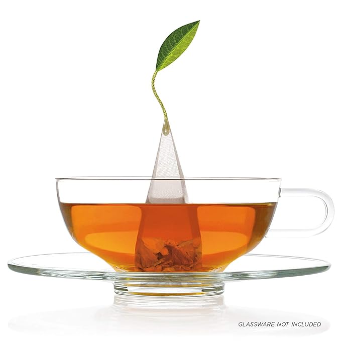 Tea Forte Mariposa Tea Sampler with 10 Pyramid Tea Infuser Bags - Fruit, Herb and Flower Tea - Petite Presentation Box Assorted Variety Tea Gift Set
