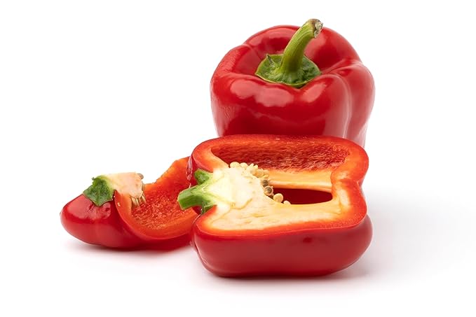 Fresh Organic Red Bell Peppers by RawJoy Farms