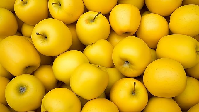 Fresh golden delicious apples by RawJoy Farms