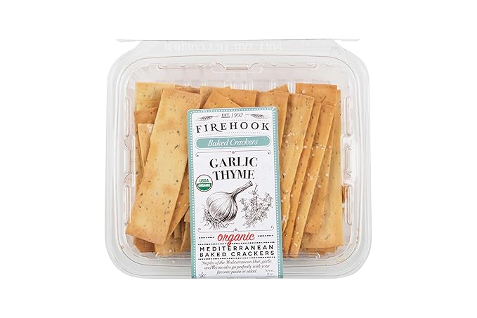 Firehook Cracker Baked Garlic Thyme, 8 Oz ( Pack of 2 )