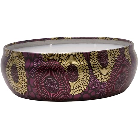 Voluspa Santiago Huckleberry Candle | 3 Wick Tin | 12 Oz. | 40 Hour Burn Time | Coconut Wax for Clean Burning