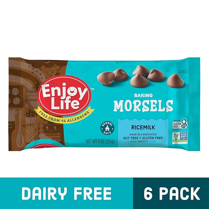 Enjoy Life Ricemilk Chocolate Baking Morsels 9 oz bags