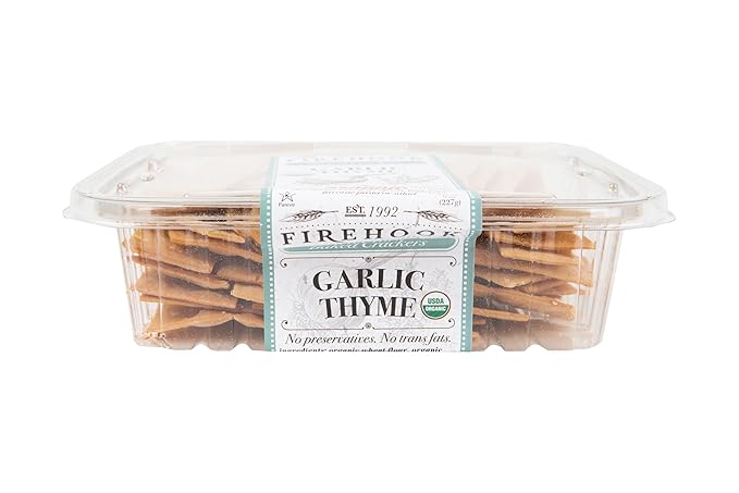 Firehook Cracker Baked Garlic Thyme, 8 Oz ( Pack of 2 )