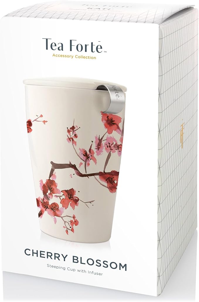 Tea Fortè Kati Cup HANAMI Cup Tea Thermal Double Wall Ceramics Infuser