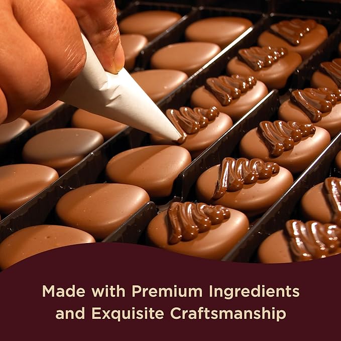 Godiva Chocolatier Valentine's Day Chocolate Gift Box, Rich Dark Chocolates for Loved Ones, Gourmet Valentine Box of Chocolate for Gift Basket, Candy Variety Pack, 18pc