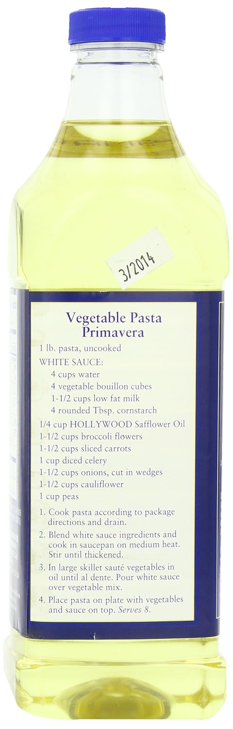 Hollywood Safflower Oil 32 Ounce Bottle Each (pack of 1)