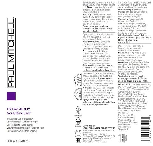 Paul Mitchell Extra Body Sculpting Thickening Gel