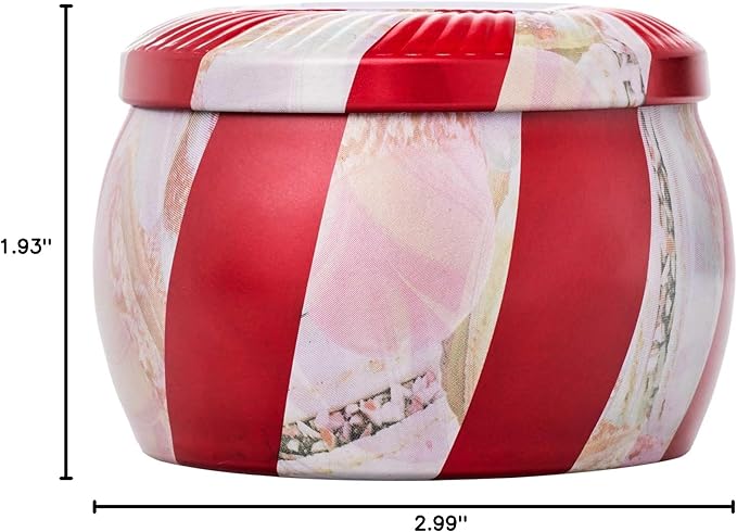 Voluspa Crushed Candy Cane Mini Tin 4 oz