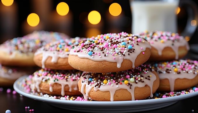 RawJoy Fresh New York City Rainbow Sprinkle Cookies