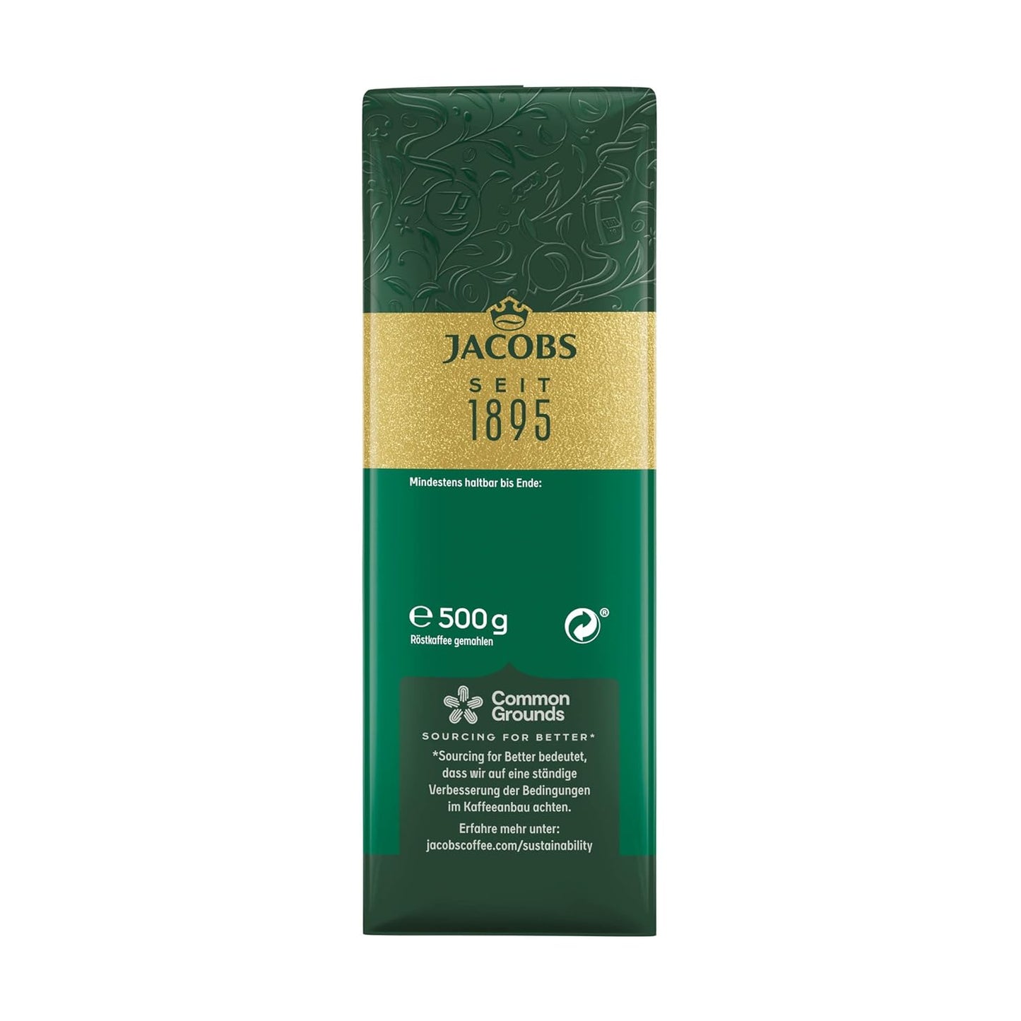 Jacobs Kronung Ground Coffee Medium Roast 17.6 oz pack of 12