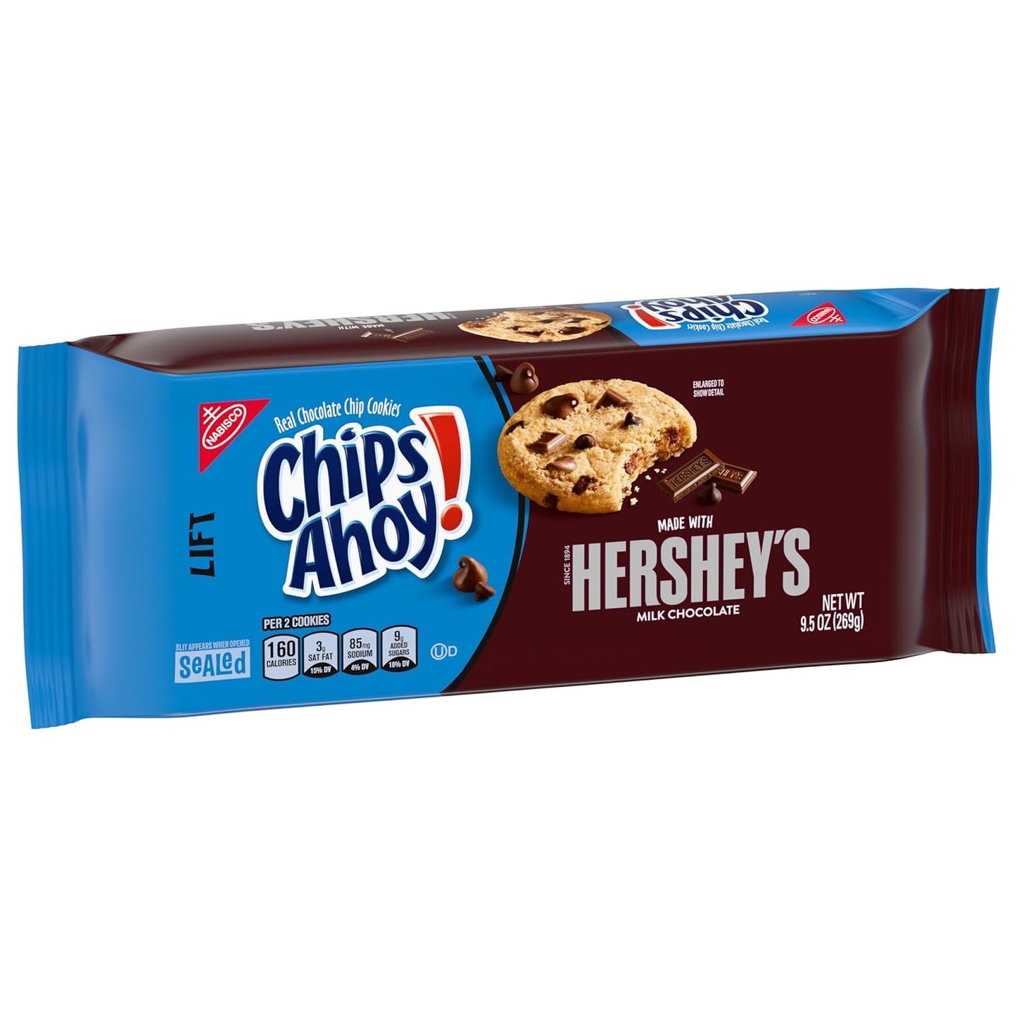 Chips Ahoy Cookies with Hershey's Milk Chocolate Chips 9.5 oz Bag