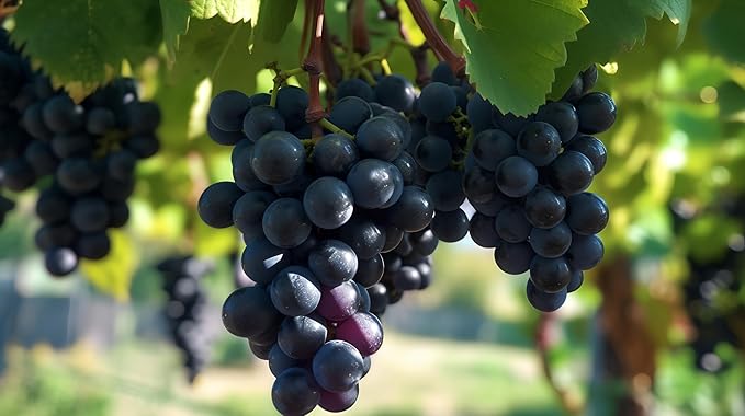 Fresh Black Seedless Grapes by RawJoy Farms