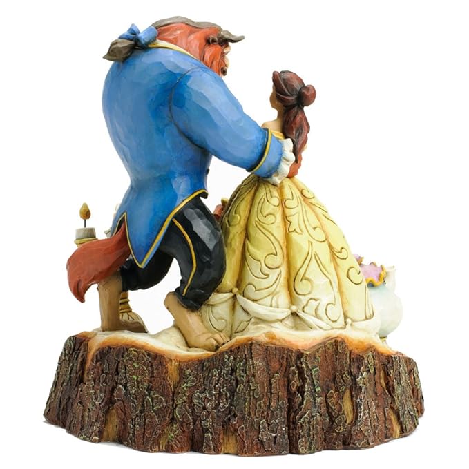 Enesco 4031487 Jim Shore Beauty and the Beast Carved by Heart Stone Resin 7.75”