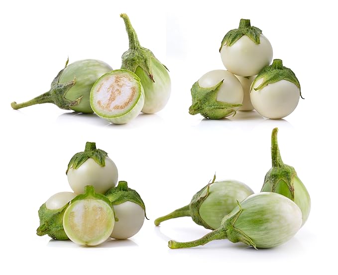 Fresh Baby White Eggplant By RawJoy Farm