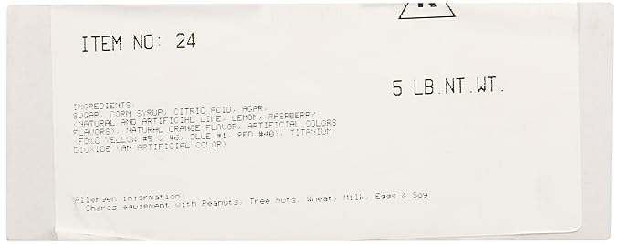 Nassau Candy Fruit Slice, Assorted, 5 Pound